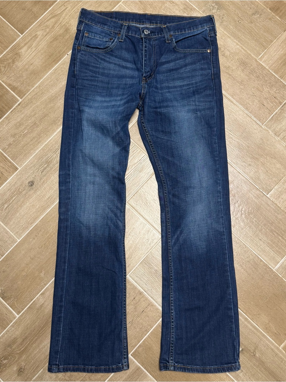 Men’s Levi’s 527 Dark Wash Boot Cut Size 34x32 - Picture 5 of 8